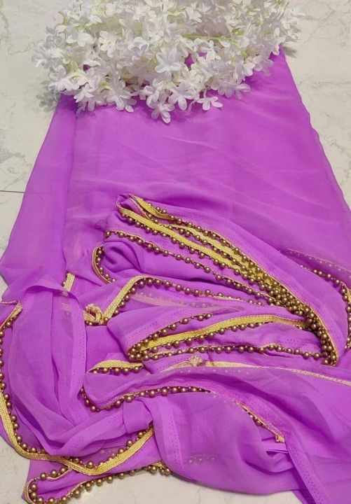 Beautiful Designer Party Wear Soft Gorgette Saree main image 0