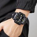 SKMEI 2341 Men’s Sport Watch – Large Dial, Quartz Digital, Alarm, Waterproof Wristwatch - Black.