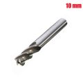 10Pcs Straight End Mill Cutter 4 Flute Hss Drill Bit 4/6/8/10/12mm for Cnc Milling Tool. 