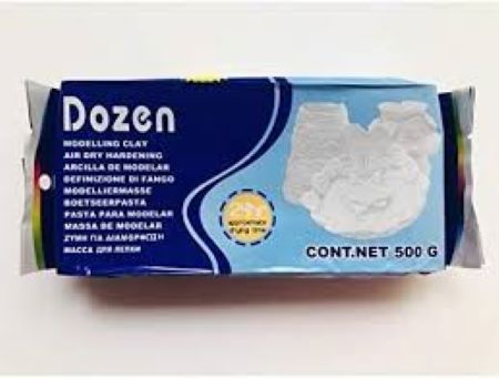 Dozen Air Dry Hardening Modelling Clay 500g