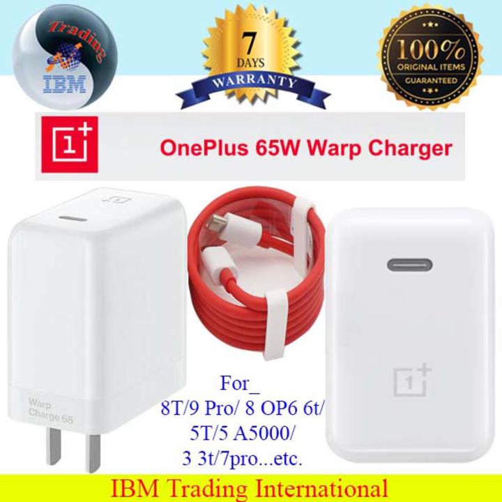 Premium Quality OnePlus 8T/9/9 Pro Warp Charger and Cable,65W Warp