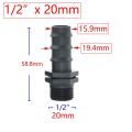 4Pcs 1/2 3/4 1 Male Female Thread Connector To Barb 8mm 16mm 20mm 25mm 32mm PE Hose Adapter Garden Irrigation Watering System.
