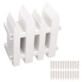 14PCS outdoor PVC white fence garden pet decoration cage. 