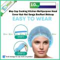 Kitchen Cap Multipurpose Head Cover Non-Woven Anti Dust Pack of 10 pcs.