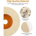 14 Piece Wool Felt Polishing Wheel Disc Wool Buffing Polishing 4 Inch for 100 Angle Grinder, Wool Polishing Wheel. 