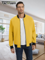 TACVASEN Lightweight Bomber Jackets Mens Waterproof Casual Jacket Outdoor Basketball Jakcets Coats With Pocket Windbreaker.