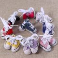 1Pair 3.5CM Fashion Casual Doll Canvas Shoes For BJD Dolls Sneakers Shoes Boots Dolls Mini Accessories Girl Children Toy Gift. 