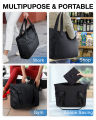 BAGSMART Folding Travel Bags 20L Waterproof Tote Bag With Zipper Multifunctional Shoulder Bag Handbag for Travel Work School.