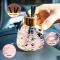 Elegant Car Dashboard Air Freshener with Scented Diffuser Sticks - Long-Lasting Fragrance for Vehicles.