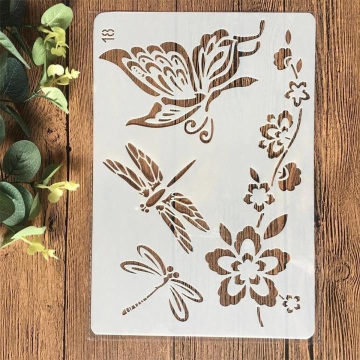 Stencil for Wall & Fashion Painting Template 10in by 8in.