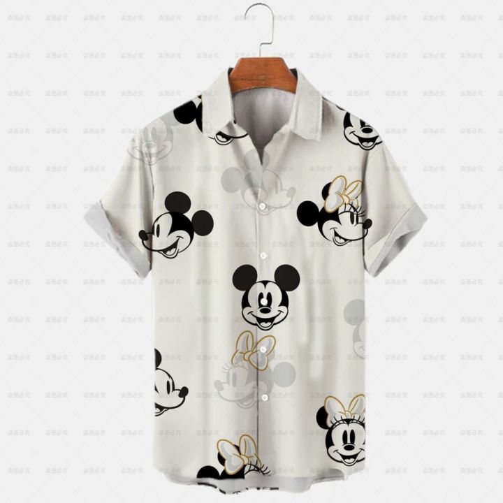 2023%203d%20Disney%20Donald%20Duck%20Mickey%20Mouse%20Floral%20Men's%20Shirt%20Summer%20Fashion%20Street%20Trend%20Retro%20Boutique%20Top%20-%20Image%208