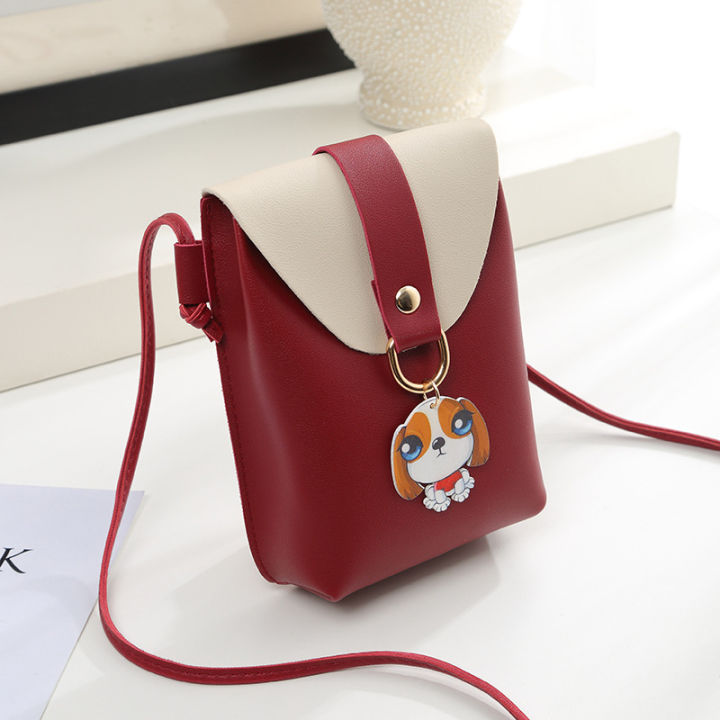 Daifa Summer New Mini Coin Crossbody Phone Cartoon Primary School Student Cute Korean Style Fashionable Women Bag