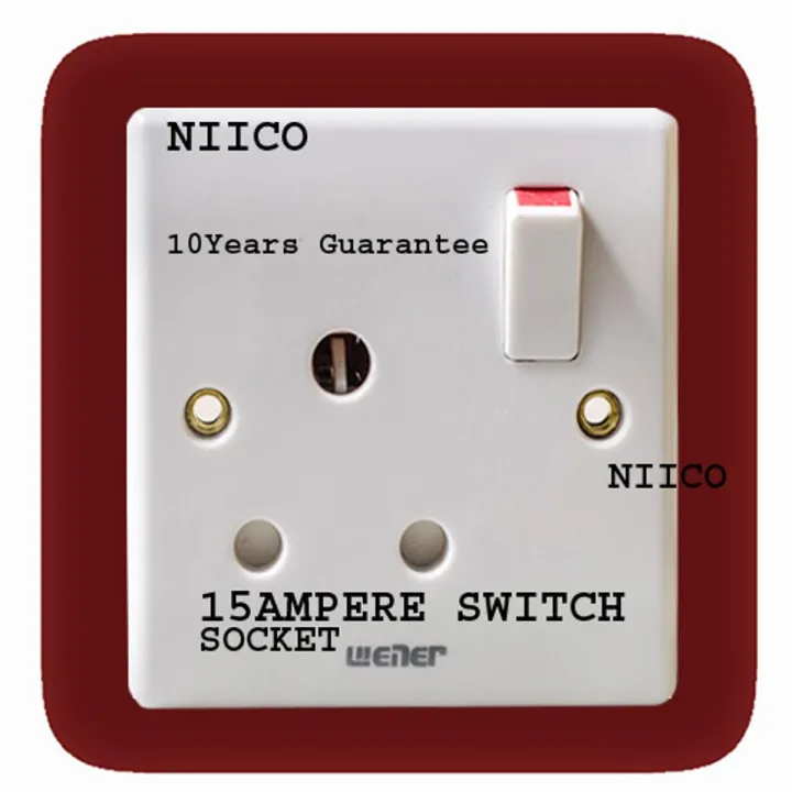 Wener 15 Ampere Switch-Socket-10 Years Warranty