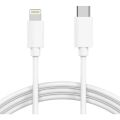 For Apple iPhone 13/13 Pro/13 Pro Max USB C to Lightning Charger Cable - White (1 Meter). 