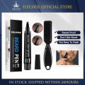 Dye Hair Pencil Moustache Filling Pen Black Brown Beard Filling Stick And Brush Waterproof Beard Filler Pencil Beard Beauty.