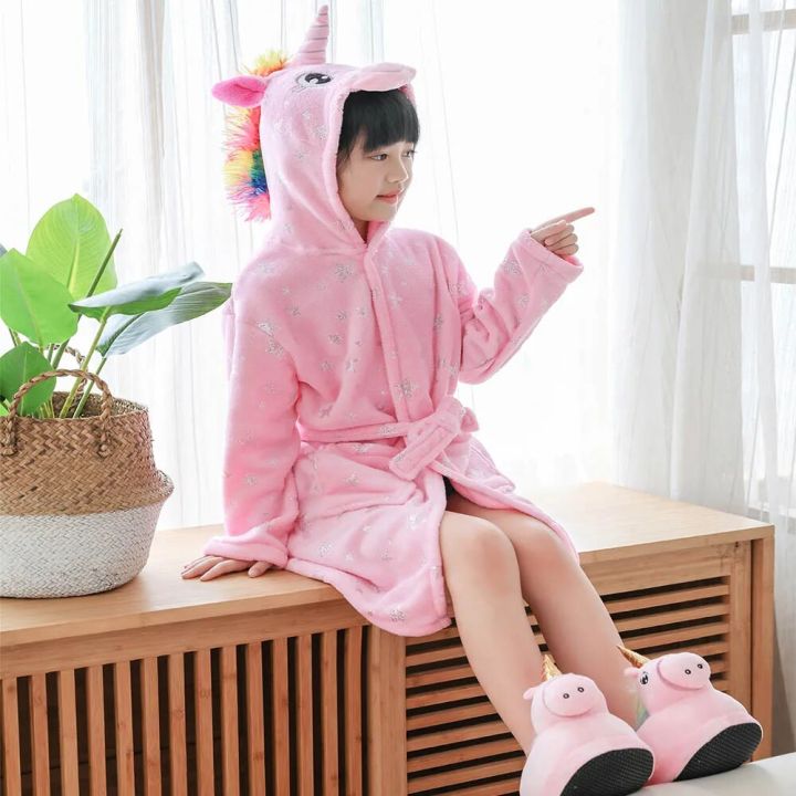 Kigurumi%20Husky%20Children%20Bathrobe%20Bath%20Robe%20Autumn%20Winter%20Animal%20Unicorn%20Hooded%20Pajamas%20For%20Boys%20Girls%20Towel%20Robes%20Kids%20Nightgown%20-%20Image%202