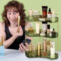 Corner Bathroom Counter Organizer Bathroom Countertop Shelf Makeup Organizer for Vanity Perfume Tray for Corner Storage. 