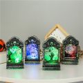 Halloween Led Light Lamp Skeleton Tombstone Pumpkin Castle Party Decoration. 