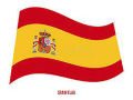 Spain National Flag 3ft X 2ft. 
