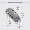 Simple Back 3 Digit Combination Suitcase Padlock Reset Luggage Lock Password Encounter.