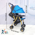 Lightweight Portable Baby Stroller Baby Trolley  Folding Pram for kids From Newborn to 3 Years With Back Rest, Food Tray & Wheel Lock. 