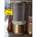 Foot Valves With Filter 2 Inch Female Check Bulb For 2 Inch Pipe Fitting Copper Body With Stainless Steel Net Filter For AC DC Water Pumps 2 Inch Valves.