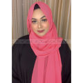 chiffon hijab Full Coverage 80X30 inch plain bubble chiffon scarf hijab wrap printe solid color shawls headband muslim hijabs scarves scarf - Hijab. 