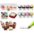 12 Piece Cake Decorating Set Frosting Icing Piping Bag Tips with Steel nozzles.