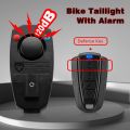 Elecpow Bicycle Burglar Alarm Taillight Smart Brake Sensing Wireless Waterproof Remote Control USB Charge Bike Rear Light Horn.