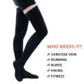 Medical Compression Stockings 20-30mmHg Graduated Pressure Thigh High Elastic Nursing Socks for Varicose Veins Edema Swelling. 