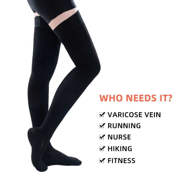 Medical%20Compression%20Stockings%2020-30mmHg%20Graduated%20Pressure%20Thigh%20High%20Elastic%20Nursing%20Socks%20for%20Varicose%20Veins%20Edema%20Swelling%20-%20Image%203