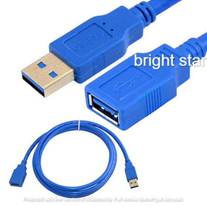 Speed 3.0 USB Male to Female Extension Cable 1.5 Meter For Computer Laptop LED Flash Drives Printers Blue Daraz .bd