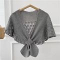 Summer cut-out shoulders, women's small shawls, air-conditioned rooms, office knitting, fishtail shawls, capes, net celebrities, and versatile wool.