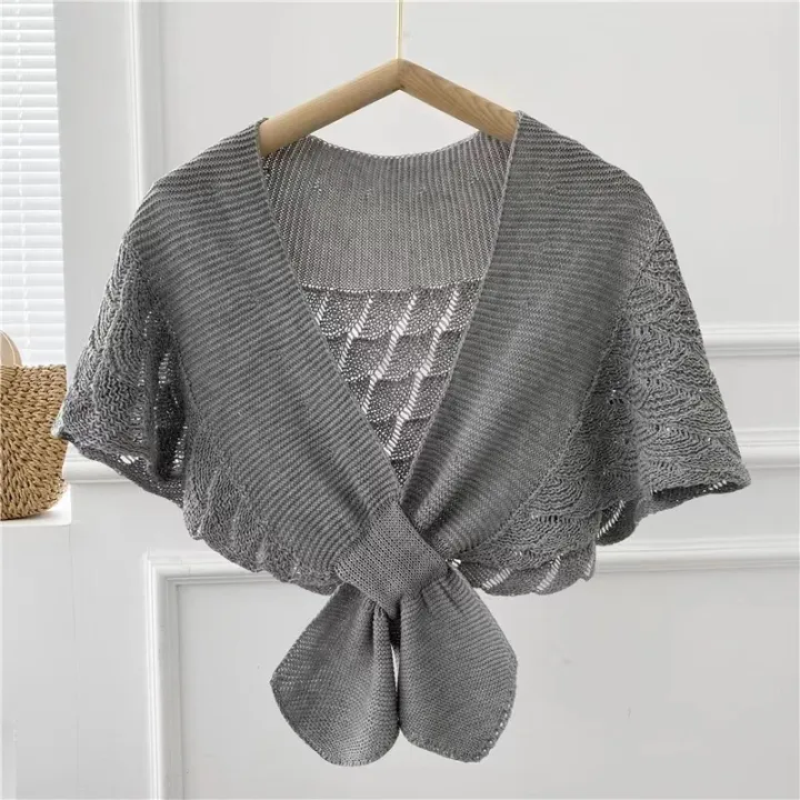 Summer%20cut-out%20shoulders,%20women's%20small%20shawls,%20air-conditioned%20rooms,%20office%20knitting,%20fishtail%20shawls,%20capes,%20net%20celebrities,%20and%20versatile%20wool%20-%20Image%206