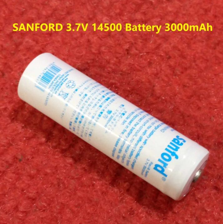 3.7V 14500 Battery SANF3000 3000mAh Battery 3.7V Battery Lithium Battery AA Battery 3.7V Rechargeable Battery For Remote Trimmer Battery
