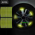 20 pcs x Wheel Rim Reflective Sticker Car Bike Tire Reflective Stickers. 