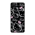 Cute Cool Hello Kitty Cat Case For Samsung Galaxy A52 A12 A32 4G 5G A21s A03 A22 A31 A50 A51 A71 A72 A20e A13 Black Soft Cover. 