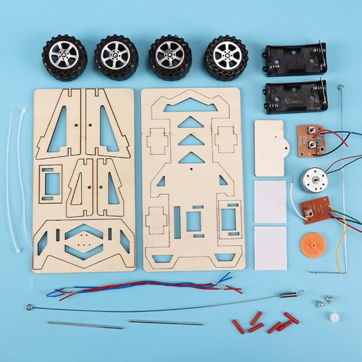 %E3%80%90Yurui%E3%80%91DIY%20RC%20Car%20Assembly%20Wooden%20Building%20Vehicle%20Toys%20Car%20Toy%20Scientific%20Model%20Kits%20Gift%20for%20Kids%20-%20remote%20control%20car%20-%20Image%204