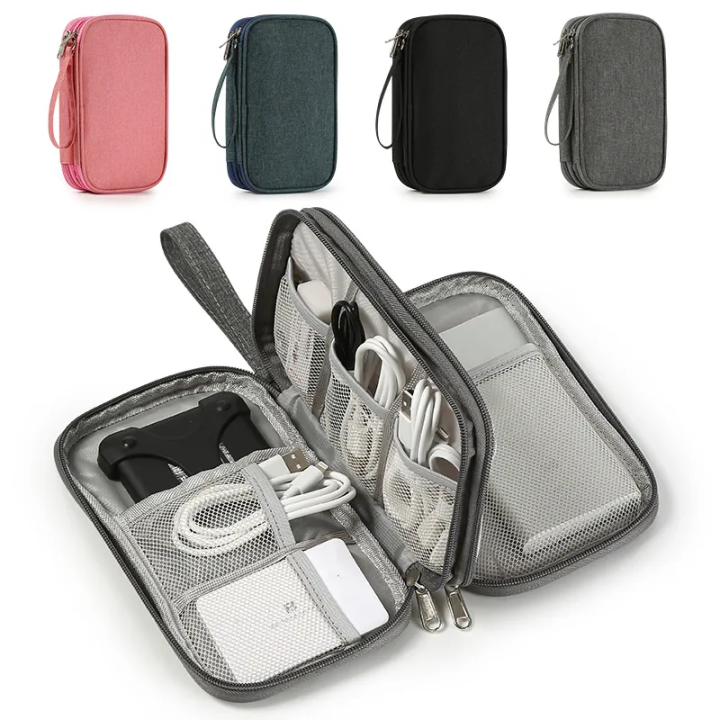 Charging Organizer Cables hot Carry USB Data Cable Storage Case Bag