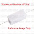 5Pcs 5Watt 0.22 Ohm WIREWOUND 5W 0.22 Ohm Ceramic Cement Power Wirewound Resistor 0.22 Ohm 5Watt Wire Wound 2Pin Leads Fixed Cement Resistor 5% Tolerance 2Pin Leads.