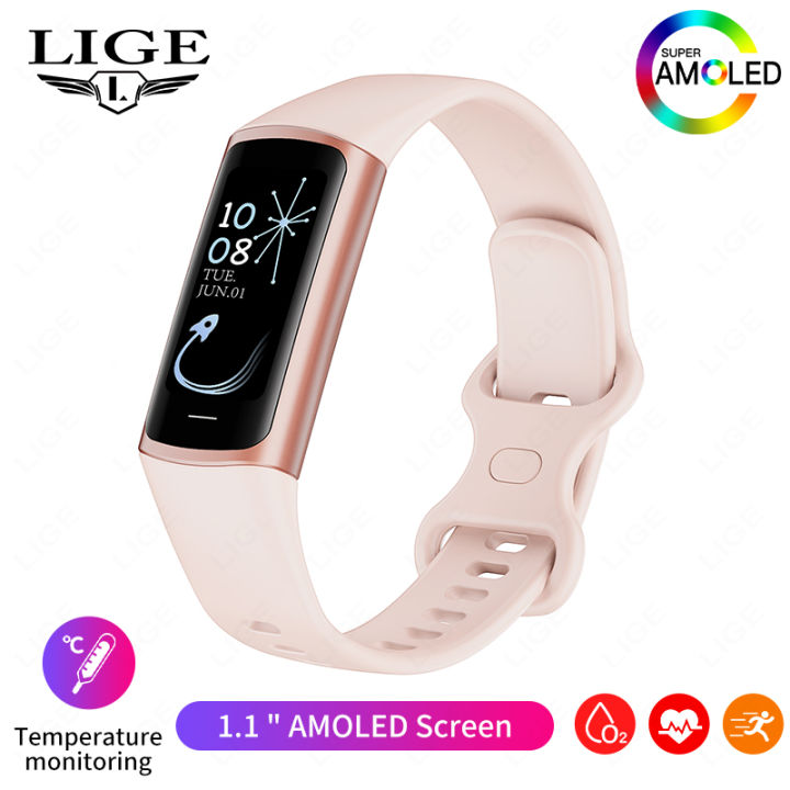 LIGE%201.1%20inch%20Sport%20Smart%20Bracelet%20Fitness%20Tracker%20for%20Man%20Women%20Band%20Waterproof%20Connected%20Tracker%20Smartwatch%20for%20Xiaomi%20Huawei%20-%20Image%202