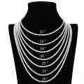 5mm Diamond 3/5/6. Men's 925 Moissanite Tennis Necklace with Certificate Women's Sterling Silver Gold Plated Choker Bracelet.