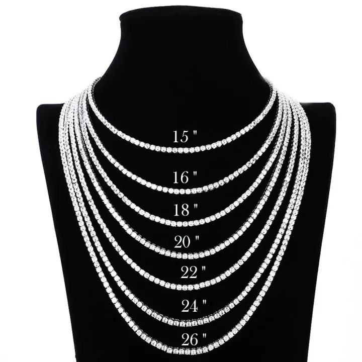 5mm%20Diamond%203/5/6.%20Men's%20925%20Moissanite%20Tennis%20Necklace%20with%20Certificate%20Women's%20Sterling%20Silver%20Gold%20Plated%20Choker%20Bracelet%20-%20Image%202