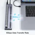 Acasis USB Hub 5Gbps Hub USB 3.0 Splitter USB Splitter For Laptop Macbook Steam Deck For Data Transfer Charging Dock Station. 