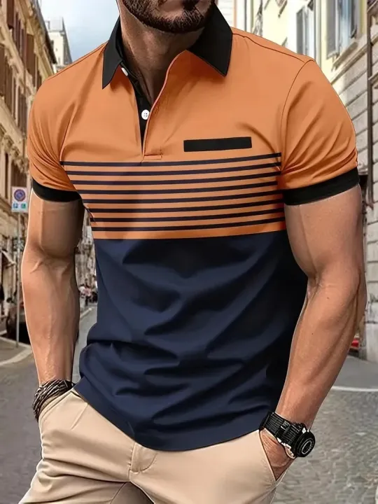 Amazon's%20new%20cross-border%20men's%20casual%20POLO%20t-shirt%20printed%20with%20V-neck%20button%20stripes%20in%20front%20pocket%20-%20Image%207
