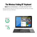 B033 Mini Wireless Keyboard Bluetooth Touchpad Portable Magnetic Triple Folding Keyboard for Windows Android IOS iPad Phone.