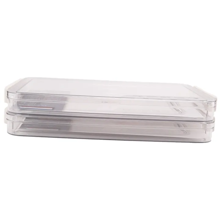 2Pcs File Storage Box Desktop Examination A4 Paper Document Storage Box Transparent Data Finishing File Box