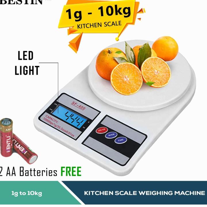 Kitchen Weight Scale Digital Display SF-400 Digital Weight Machine For Kitchen Unit grams and ounces use it for keto diet SF400 Mini Weight Measuring Machine Bangladesh BD - weight machine