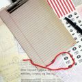 6 Pcs Vintage Lined Letterhead Letter Paper Set.