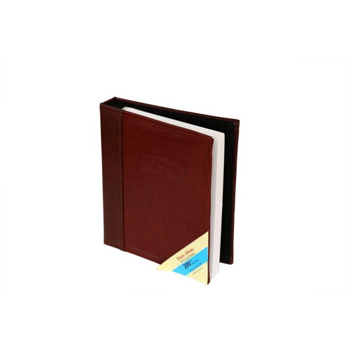 200 Photo 6'' Slip In Leather Photo Album Book Image Memory Scrapbook Gift